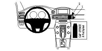 BRODIT ProClip Volvo S80/V70 II/XC70, 12-12  Angled mount (854673)