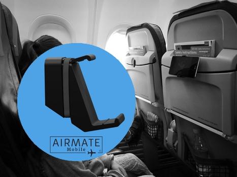 tHandel Airmate holder for mobil i fly. Festes i seteryggen (AIRMATE-Mobile)