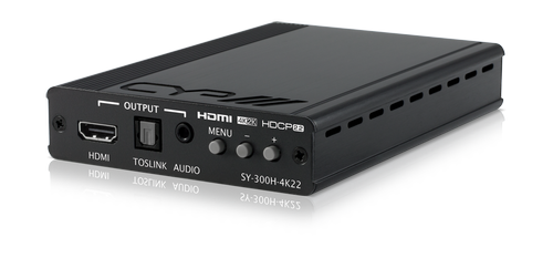 CYP HDMI to HDMI Scaler with Audio Embedding & De-Embedding,  4KUHD Support, HDMI2.0, - (SY-300H-4K22)