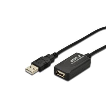 Kindermann USB 2.0 aktiivikaapeli - 5 m, USB A/USB A (5771000000)