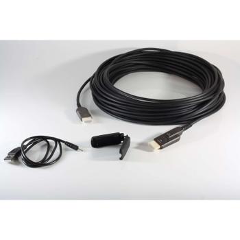 Kindermann HDMI hybridi (AOC) 4K60 kaapeli, irrotettava HDMI liitin - 20 m (5809006120)