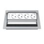 Kindermann CablePort standard² - 4-slot RAL 9006 - 4 sähkö (7492000074)