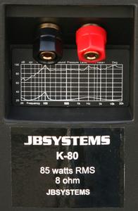 JB Systems K-80/ Black (1 pair) (B00670)