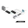 GEFEN CAT muunnin - 4-Port Extender for USB 2.0 (Black), up to 100 m (GTB-USB2.0-4LR-BLK)
