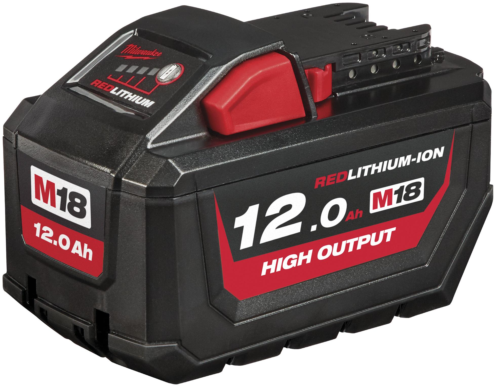 Milwaukee Batteri 18V/12Ah High Output Liion M18 HB12 DMT Værktøj