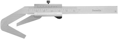 Diesella Skydelære 3-punkt 5-40 mm × 0,05 (10150040)