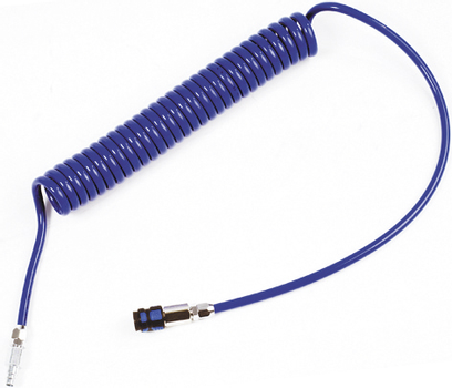 Flowconcept PUR spiralslange blå 6, 5/ 10mm×5/ 4m,  1625 fittings (231005B)