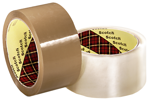 3M Scotch emballagetape 371 brun 50mm×66mtr (37150BR)