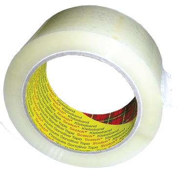 3M Scotch emballagetape 371 transparent 50mm×66mtr (37150TR)