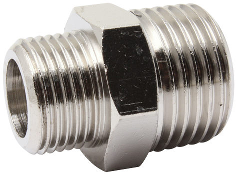 DMTV Reduktionsnippel 3/8"×1/2" udv. gevind (83614)