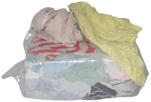 BlueStar Kulørte klude, frottehåndklæder,  10 kg i sæk (1620930)