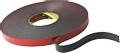 3M VHB dobbeltklæbende tape 5962F sort 1,6×25mm×33mtr