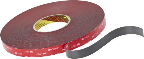 3M VHB-tape 4611F mørkegrå 12mm×33mtr (4611F12)