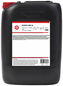 Texaco Rando hydraulikolie WM32 20 ltr (01793440)