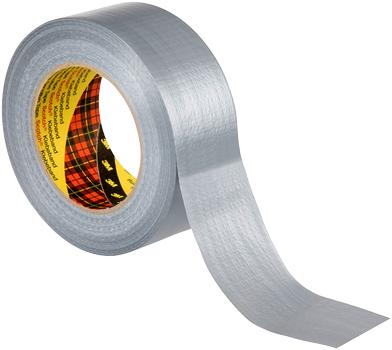 3M Scotch lærredstape Heavy-duty 2904 sølv 48mm×50mtr (290448S)