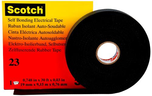 3M Selvvulkaniserende gummitape 23 25×0,76mm × 9,15m (23199)