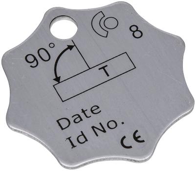 DMTV Belastningsskilt inkl. 15cm wire og wirelås (542-BES)