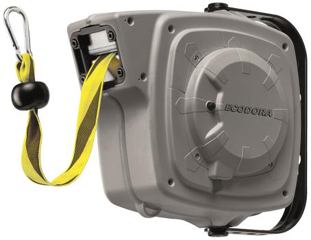 Flowconcept Aut. opruller afspærringsbånd 40 mm sort/gul (I280216-7016)
