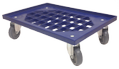 Tente Transporttrolley blå m/gitter+brems