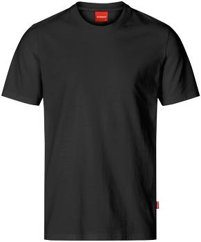 Kansas Apparel t-shirt bomuld kraftig sort XL (131233-940-XL)