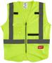 Milwaukee Sikkerhedsvest m/10 lommer hi-vis gul 2XL