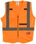 Milwaukee Sikkerhedsvest m/10 lommer hi-vis orange 2XL
