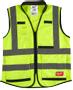 Milwaukee Sikkerhedsvest Premium m/15 lommer hi-vis gul L/XL