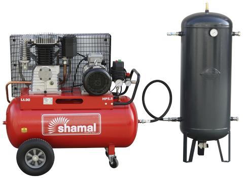 Shamal Shamal S55/90 kompr. 540l/m 5,5HK 400V + tank 90lt (51450T)