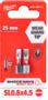 Milwaukee Slagbits Shockwave Imp.Duty kærv 0,6×4,5×25mm pk/2