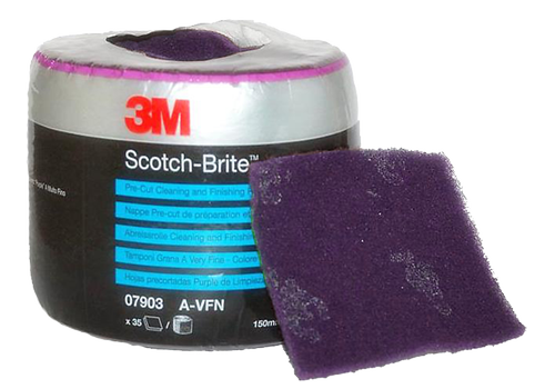 3M Scotch-Brite CF-SR Pre-cut ark, lilla 115×150mm (PN07903)