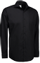 Seven Seas Business-skjorte poplin modern fit sort 2XL