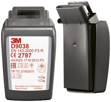 3M SecureClick filter D9038 t/HF-800 halvmasker,  2stk (7100206892)