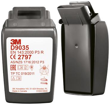 3M SecureClick filter D9035 t/HF-800 halvmasker,  2stk (7100206891)