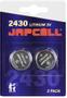 Japcell Japcell knapbatteri lithium CR2430 3V, 2stk