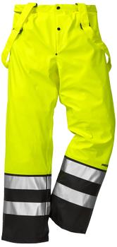 Fristads Hi-Vis regnbukser kl.2 2625 gul/sort L (111376-196-L)