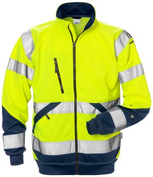 Fristads Hi-Vis sweatjakke kl. 3 7426 gul/ marine 3XL (126534-171-3XL)