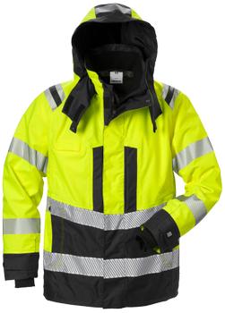 Fristads Hi-Vis skaljakke kl.3 4515 gul/sort 2XL (127666-196-2XL)