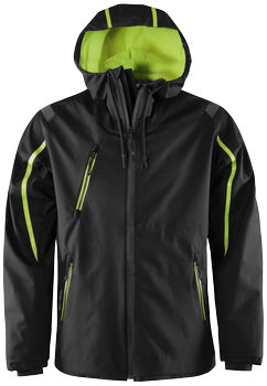 Fristads Gore-Tex skaljakke 4864 GXP sort/ hi-vis gul 3XL (131287-982-3XL)