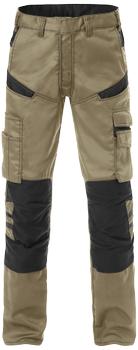 Fristads Servicebukser stretch 2555 khaki/ sort C60 (129482-299-C60)