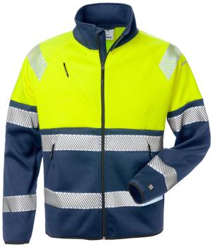 Fristads Hi-vis sweatjakke 4517 kl. 1 gul/ marine S (129509-171-S)