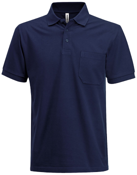 Fristads Acode heavy poloshirt m/ brystlomme mørk marine L (100219-544-L)