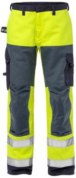 Fristads Flame hi-vis bukser kl. 2 2585 gul/ marine C46 (125940-171-C46)