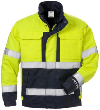 Fristads Flame hi-vis vinterjakke kl 3 4588 gul/ marine L (125944-171-L)
