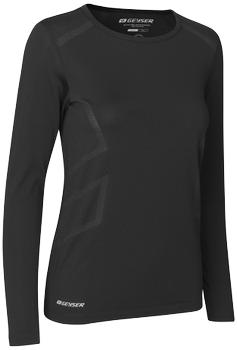 Geyser Geyser T-shirt sømløs l/æ dame sort G11021 XL (G11021900011)