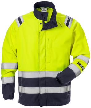 Fristads Flamestat hi-vis softshelljakke 4016 gul/marin 4XL (127669-171-4XL)