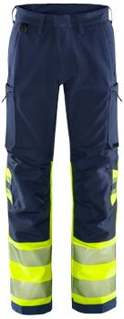 Fristads HiVis Green stretchbuks kl.1 2647 gul/ marine C52 (134243-171-C52)