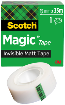 3M Scotch Magic tape mat 'englehud' 19mm×33m (81019331)