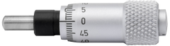 Diesella Indbygn.mikrometer 0-6,5×0,01mm konveks måleflade