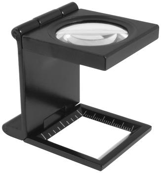 Diesella Trådtæller m/ måleskala,  foldbar, 6× og ø30mm linse (15405085)