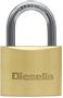 Diesella Hængelås medium 30mm messing 'keyed alike'
